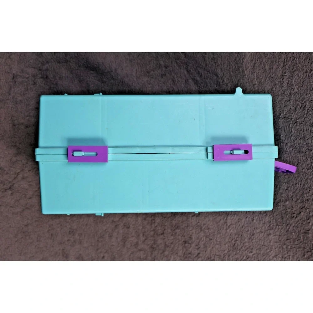 Vintage1992 Littlest Pet Shop Kenner Blue Carry Case Playset‎ Toy Pets Figures